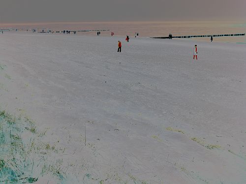 Am Strand von Warnemünde