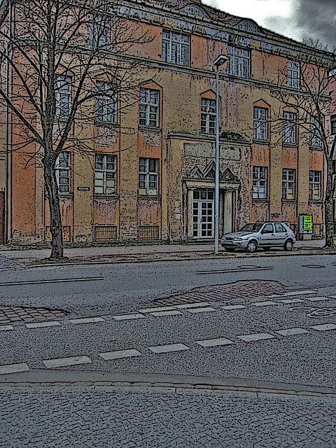 Güstrow in Mecklenburg-Vorpommern - Speicherstraße am Bahnhof