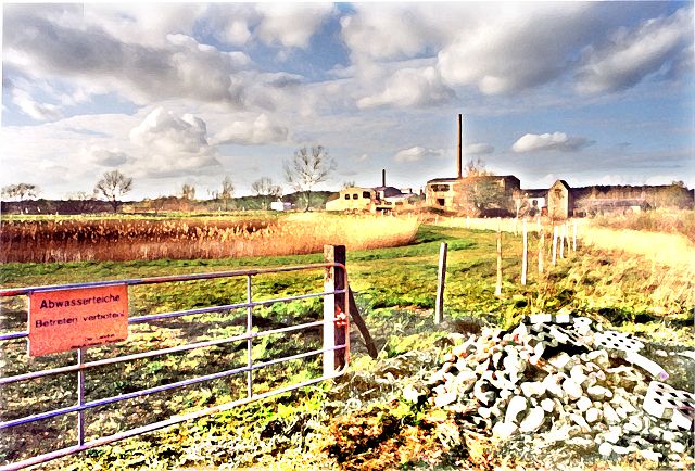 Blankenberg - Landkreis Parchim - Sternberg - Witzin: Industriegebiete - Fabriken - Industriegelände - Bundesstraße B104 - B192