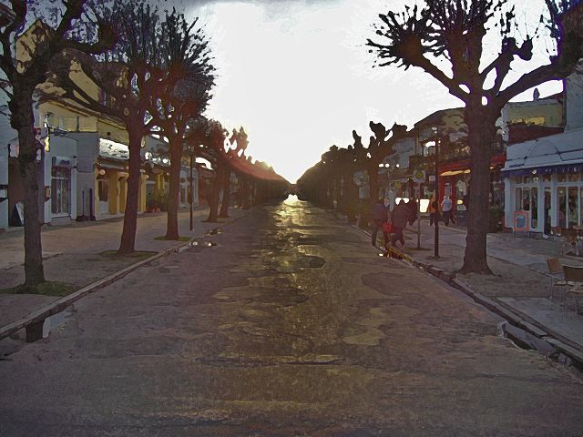 Mühlenstraße in Warnemünde bei Rostock an der Ostsee - Mecklenburg-Vorpommern - Friedrich Franz Straße