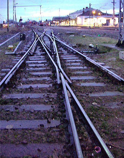 Wismarer Bahnhof in Mecklenburg Vorpommern