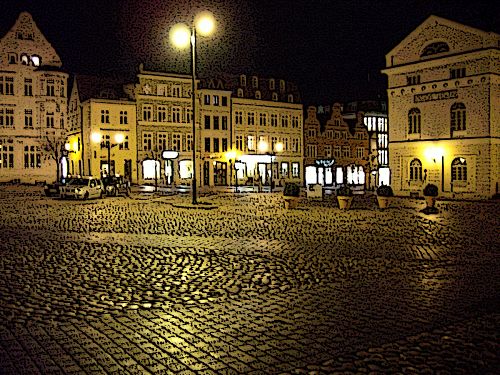 Wismar in Mecklenburg-Vorpommern - Wismarer Marktplatz