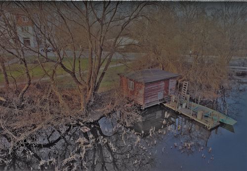 Wismar in Mecklenburg-Vorpommern - Teich an der Rostocker Straße