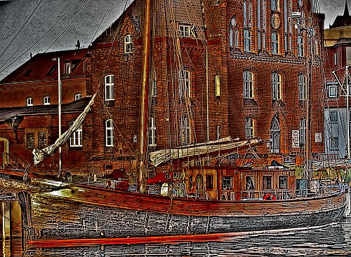 Die Jane im Alten Hafen Wismar